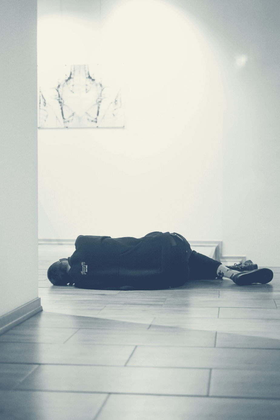 sleeping hard surface side floor