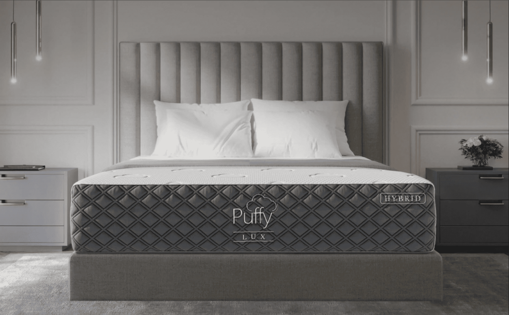 Puffy Lux Mattress in bedroom