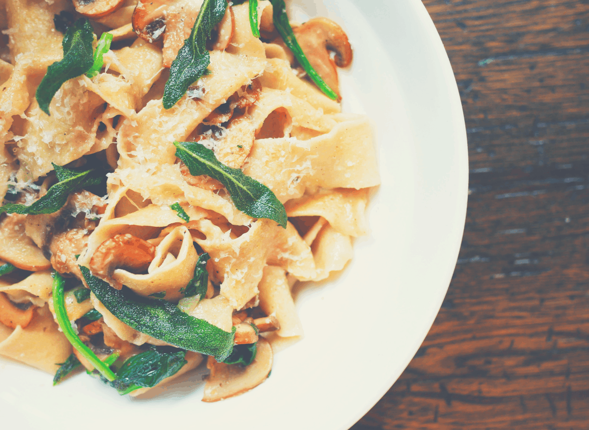 pasta on a plate