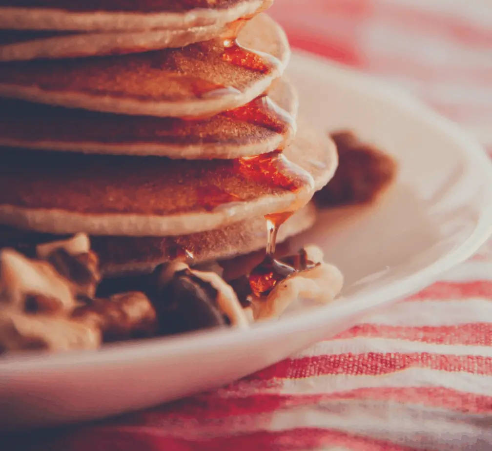 fresh pancakes on a plate