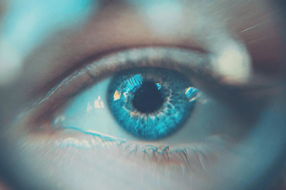 image of a person's eye up close