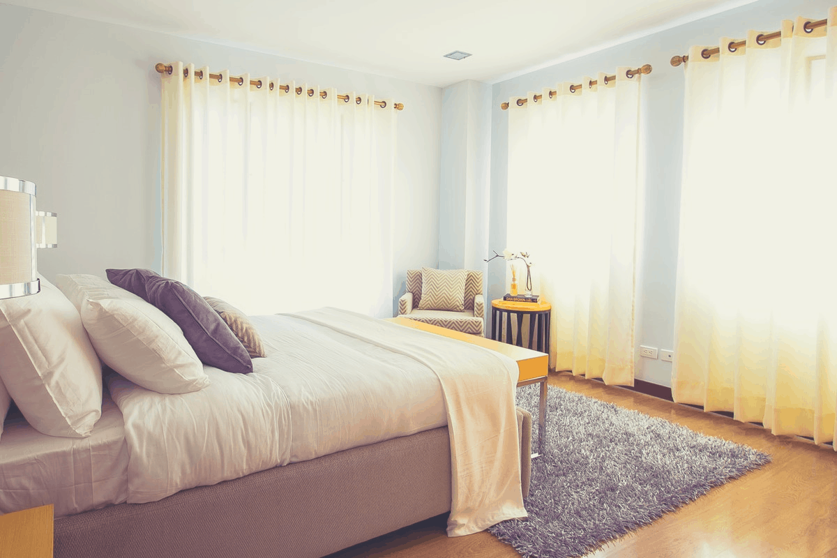 clean looking bedroom