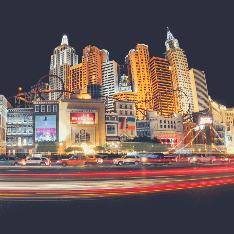 cars in front of a casino