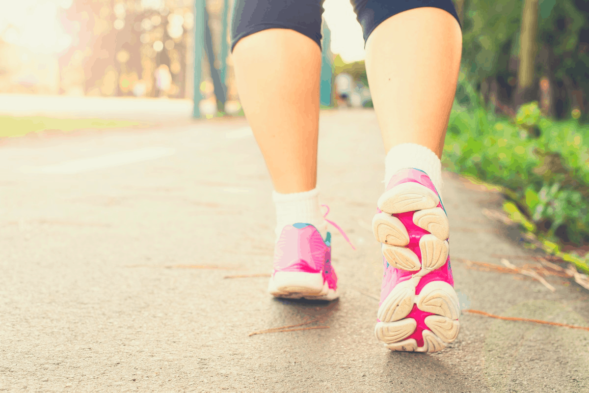 woman taking a walk